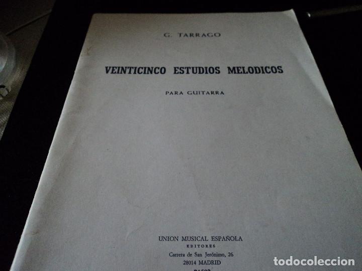 Livres d'occasion: veinticinco estudios melodicos para guitarra tarrago