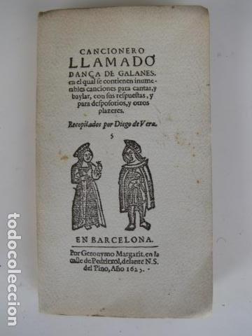 Gebrauchte B&uuml;cher: Facsimil Cancionero Danca de galanes. Diego de Vera. 1949. Ejemplar especial numerado.
