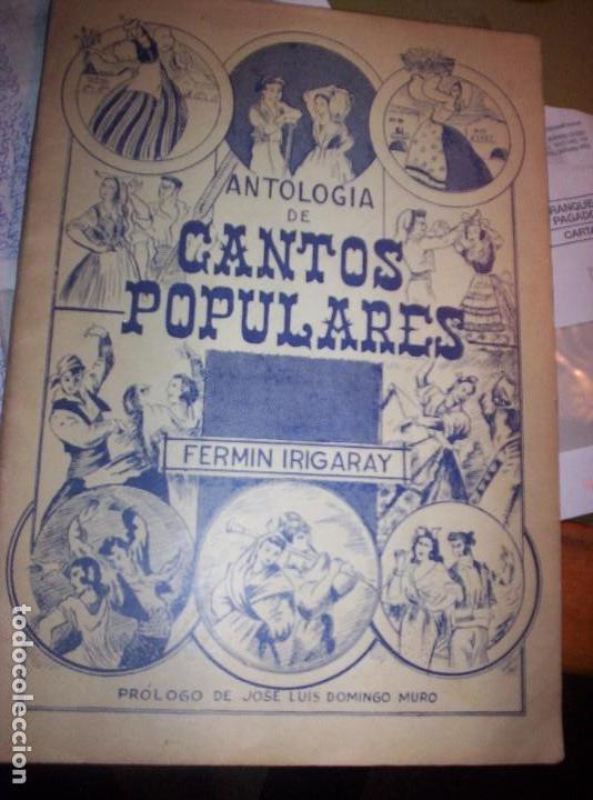 Gebrauchte B&uuml;cher: ANTOLOGIA DE CANTOS POPULARES - FERMIN IRIGARAY - 1961