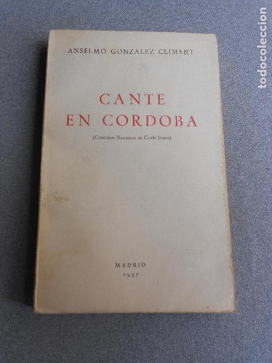 Libros de segunda mano: CANTE EN CORDOBA - Foto 1