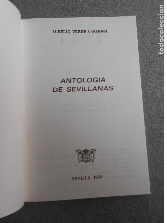Libros de segunda mano: ANTOLOGIA DE SEVILLANAS - Foto 2