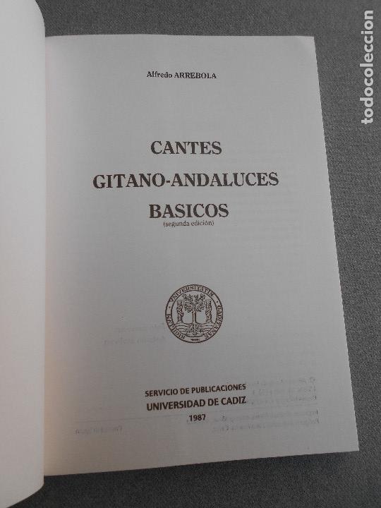 Libros de segunda mano: CANTES GITANO - ANDALUCES BASICOS - Foto 3