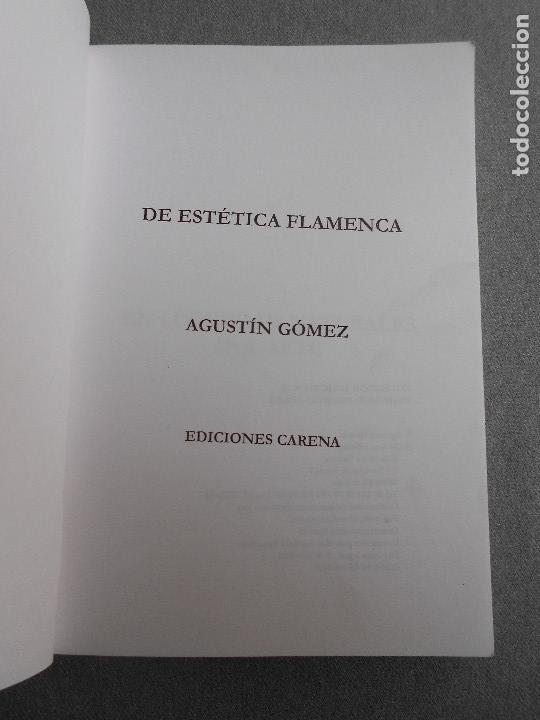 Libros de segunda mano: DE ESTETICA FLAMENCA - Foto 2