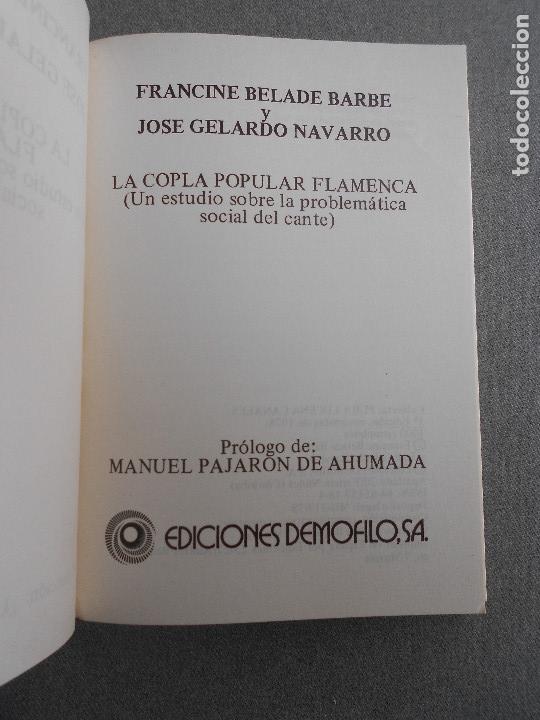 Libros de segunda mano: LA COPLA POPULAR FLAMENCA - Foto 2