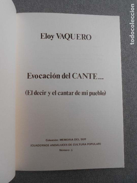 Libros de segunda mano: EVOCACION DEL CANTE... - Foto 2
