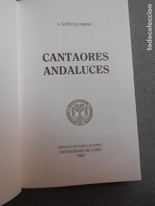 Libros de segunda mano: CANTAORES ANDALUCES - Foto 2