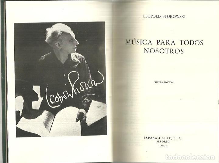 Gebrauchte B&uuml;cher: MUSICA PARA TODOS NOSOTROS. - STOKOWSKI, Leopold.