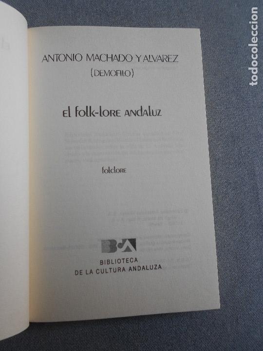 Libros de segunda mano: EL FOLK - LORE ANDALUZ - Foto 2