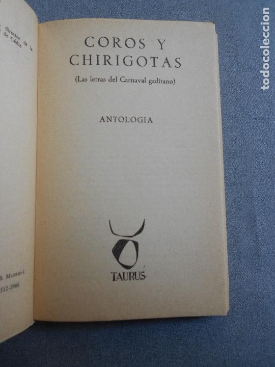 Libros de segunda mano: COROS Y CHIRIGOTAS - Foto 2