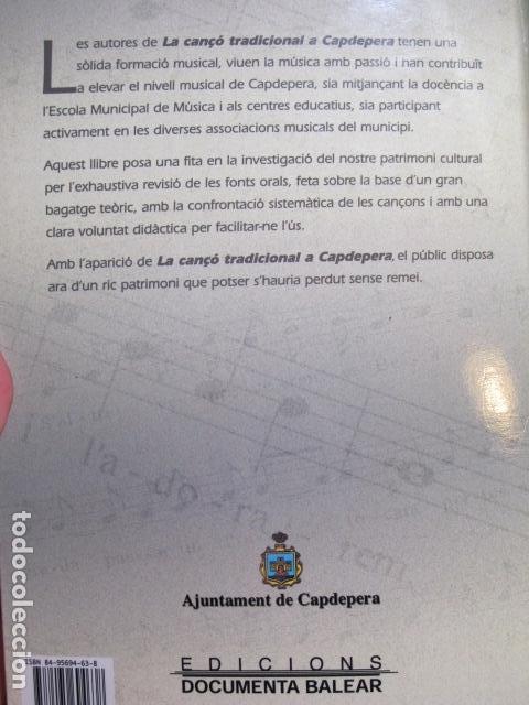 Libros de segunda mano: La can&ccedil;&oacute; tradicional a Capdepera, Mallorca. VV.AA, 2003 - Foto 4