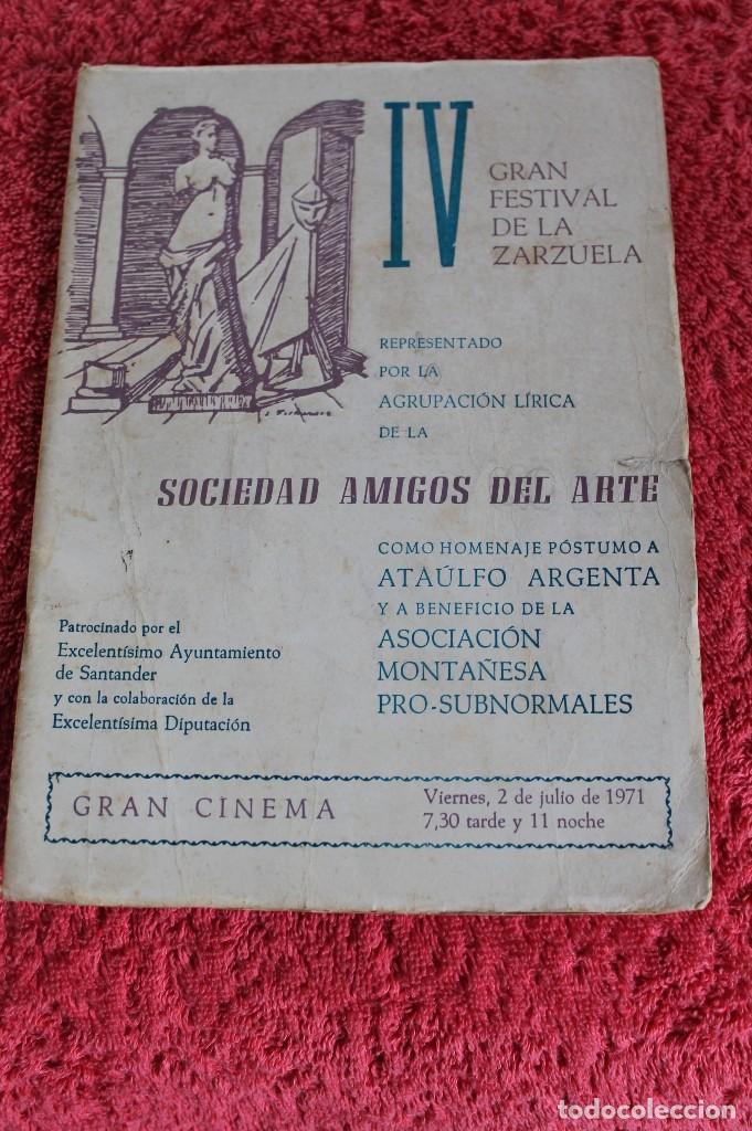 Libros de segunda mano: LA TEMPESTAD-SOCIEDAD AMIGOS DEL ARTE-HOMENAJE POSTUMO ATAULFO ARGENTA-1971