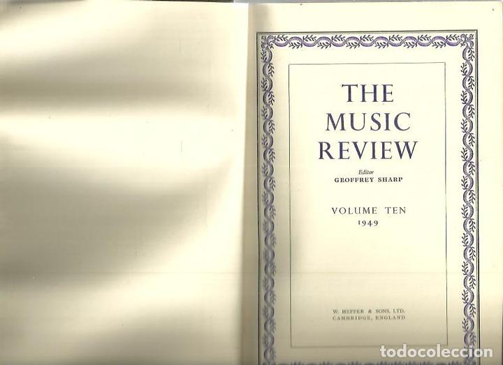 Second hand books: THE MUSIC REVIEW. VOLUME TEN. - AA.VV.