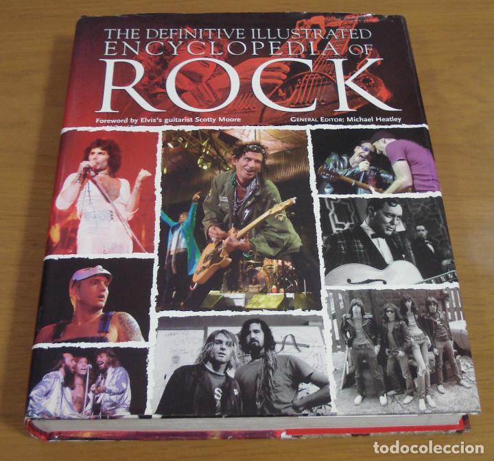 Second hand books: PRECIOSO LIBRO EN TAPA DURA TITULADO: THE DEFINITIVE ILLUSTRATED ENCYCLOPEDIA OF ROCK