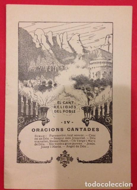 Livres d'occasion: EL CANT RELIGIOS DEL POBLE IV ORACIONS CANTADES