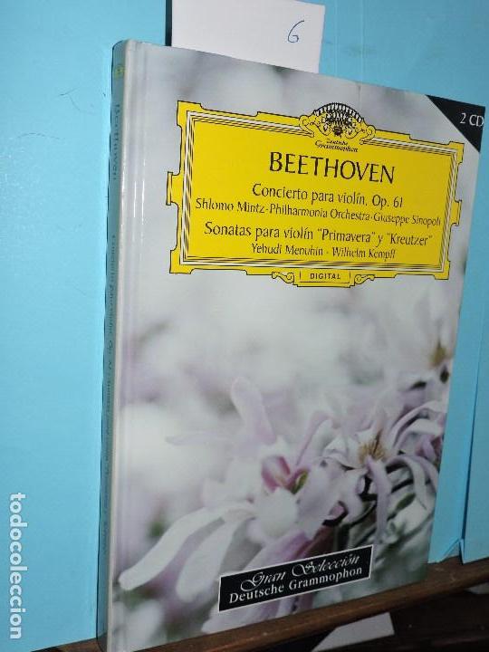 Libros de segunda mano: Beethoven: concierto para viol&iacute;n, op.61-Sonatas para viol&iacute;n Primavera y Kreutzer.Col. Gran Selecci&oacute;n