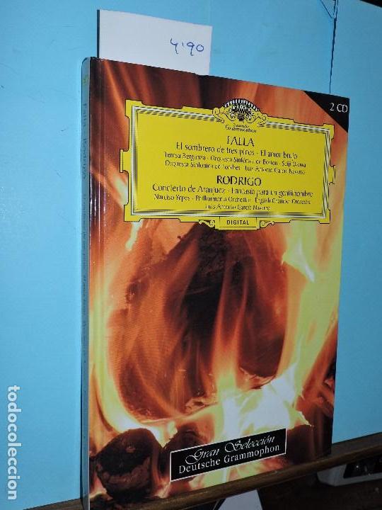 Libros de segunda mano: Falla: el sombrero de tres picos-amor brujo. Rodrigo: concierto de Aranjuez-Fantas&iacute;a para un gentilh