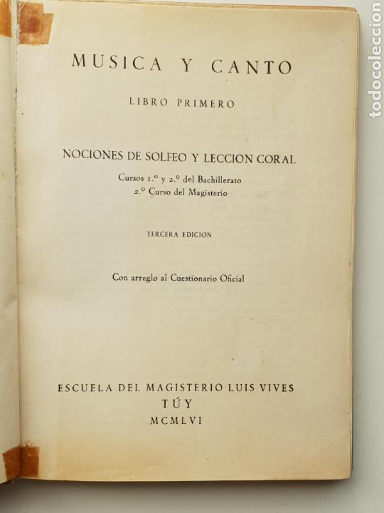 Libros de segunda mano: M&uacute;sica y canto - Foto 2