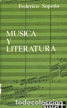 Libros de segunda mano: M&uacute;sica y literatura. Estudios