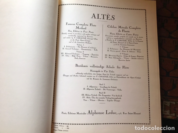 Libros de segunda mano: Alt&eacute;s. C&eacute;l&egrave;bre M&eacute;thode compl&egrave;te de Fl&ucirc;te. 1. - Foto 2