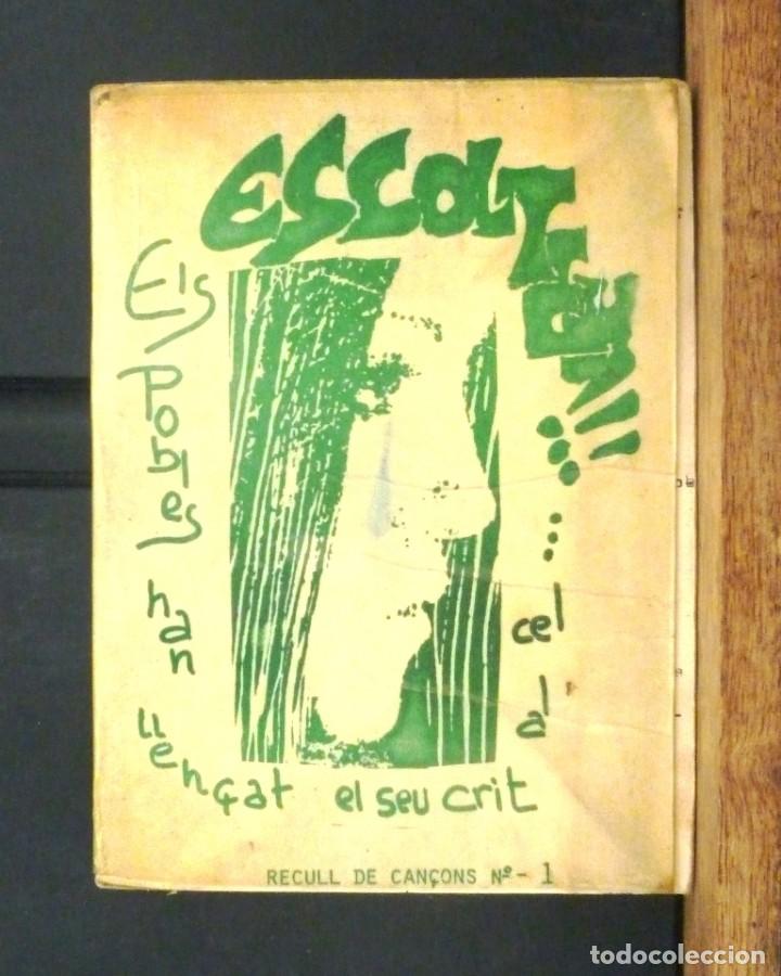 Libros de segunda mano: Recull de can&ccedil;ons 1 Els pobles han llen&ccedil;at el seu crit al cel ca 1975 El Grup. populars catalanes