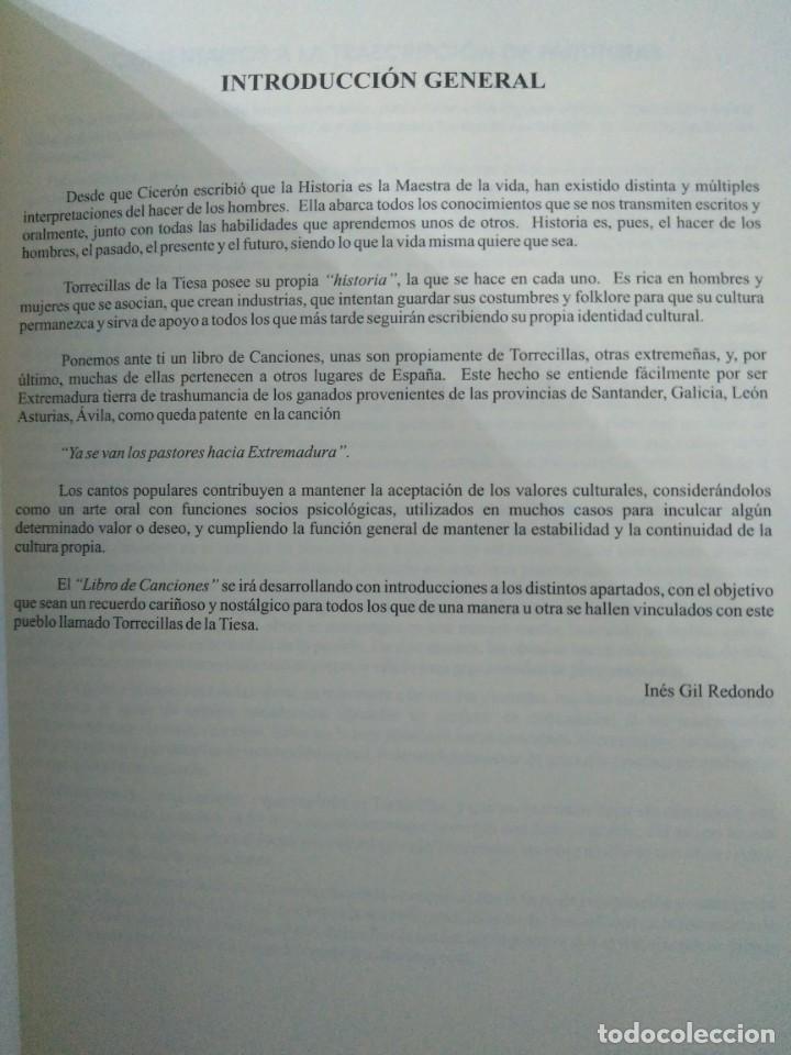 Libros de segunda mano: Cancionero popular de Torrecillas de la Tiesa. - Foto 4