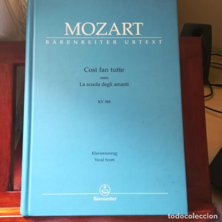 Mozart Cosi Fan Tutte Kv588 Barenreiter Urtext Vocal Score Aleman Italiano 1993 Excelente - 