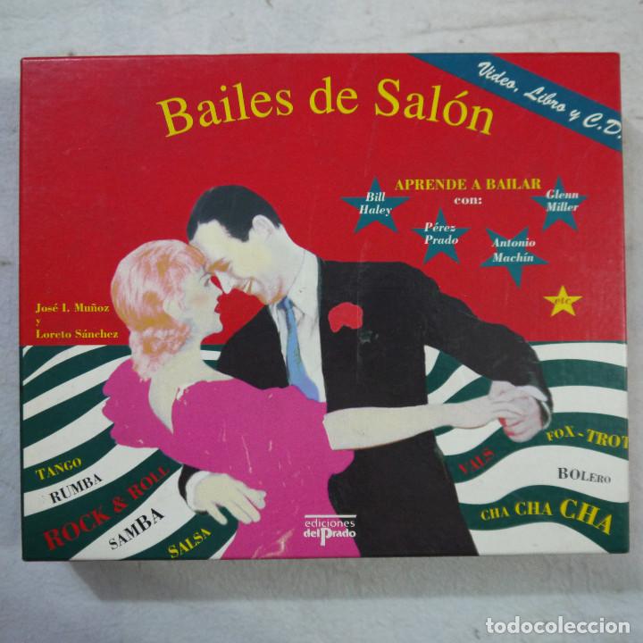 Libros de segunda mano: BAILES DE SAL&Oacute;N. APRENDE A BAILAR CON VIDEO, LIBRO Y CD - EDICIONES EL PRADO - 1993 - Foto 1
