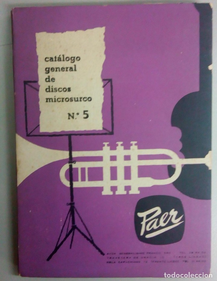 Second hand books: CATALOGO GENERAL DE DISCOS DE MIRCOSURCO N&ordm;5 PAER, A&Ntilde;O 1960, L11788