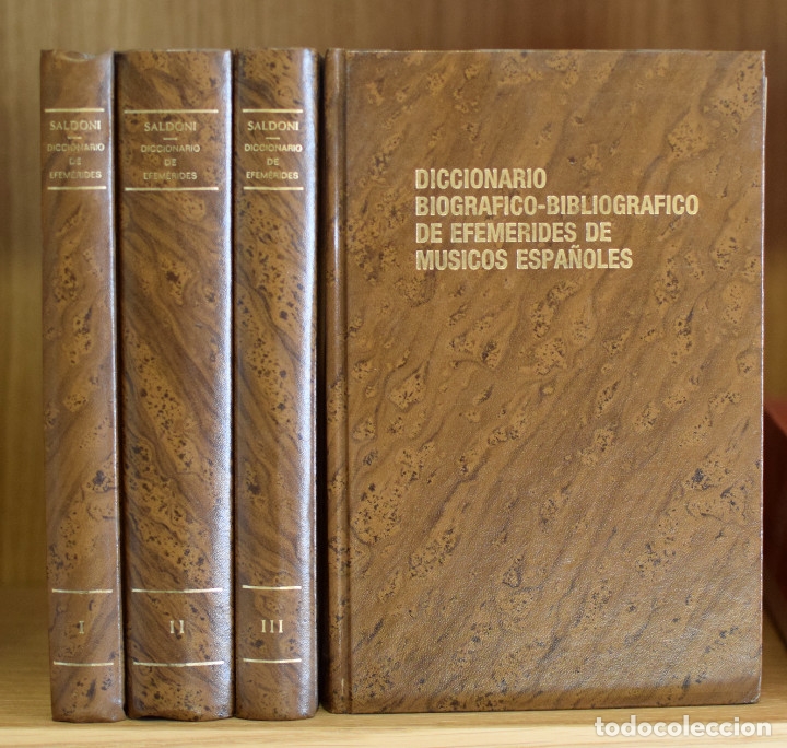 Second hand books: DICCIONARIO BIOGR&Aacute;FICO-BIBLIOGR&Aacute;FICO DE EFEM&Eacute;RIDES DE M&Uacute;SICOS ESPA&Ntilde;OLES - Baltasar SALDONI