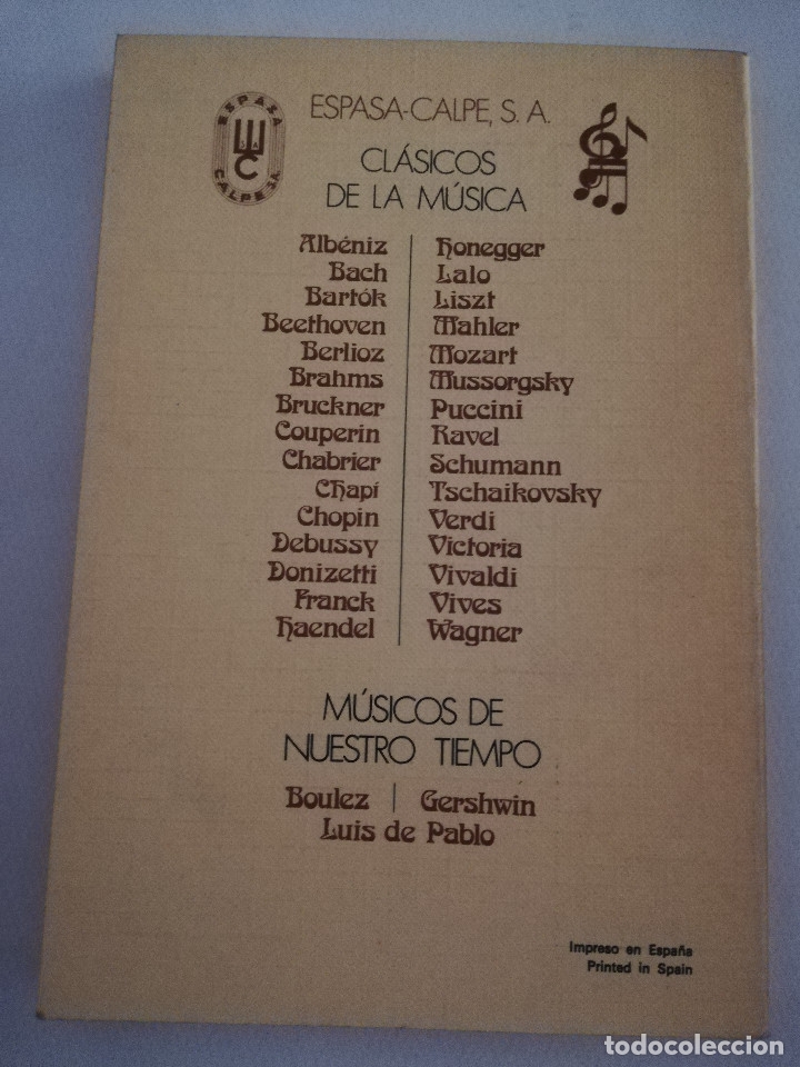 Libros de segunda mano: WAGNER (ANDR&Eacute; GAUTHIER) ESPASA CALPE - Foto 4