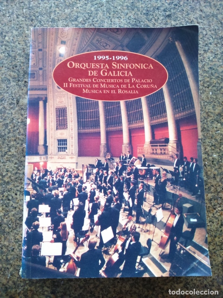 Libri di seconda mano: ORQUESTA SINFONICA DE GALICIA  1995-1996 -- GRANDES CONCIERTOS DE PALACIO --