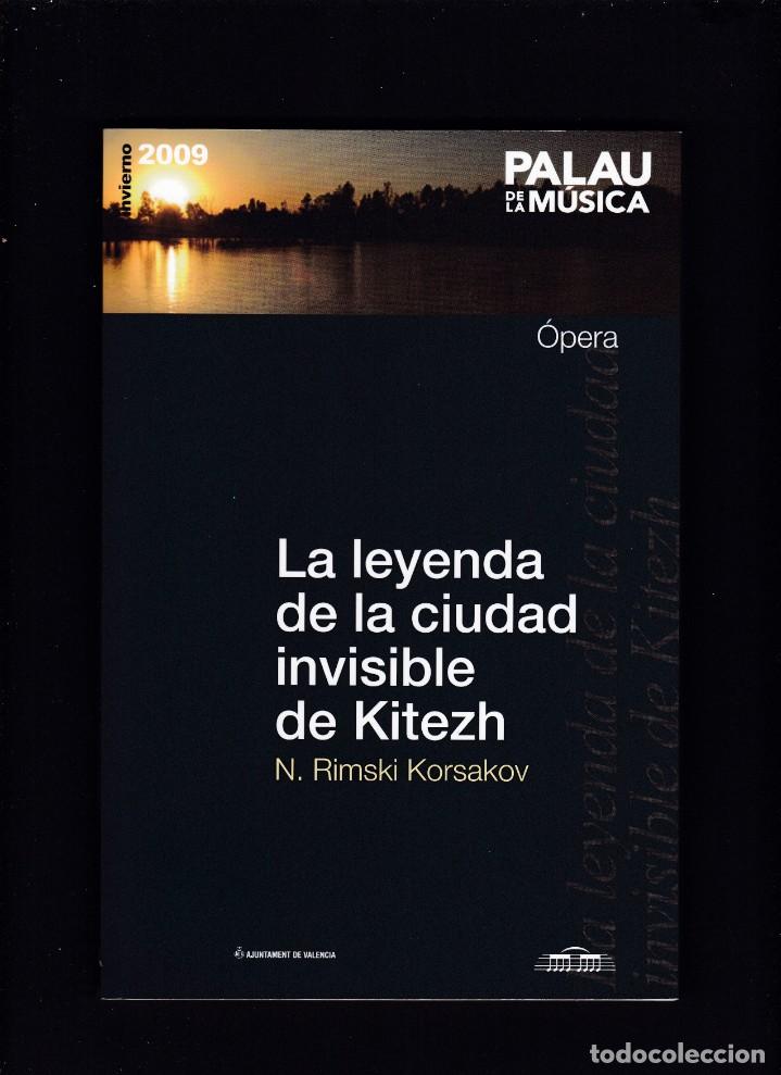 Libri di seconda mano: PALAU DE LA MUSICA 2009 / VALENCIA - IGOR STRAVINSKI & N. RIMSKI KORSAKOV