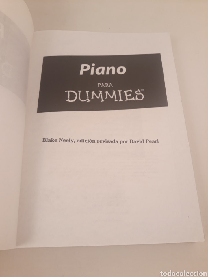 Libros de segunda mano: Piano para Dummies. Blake Neely. - Foto 3