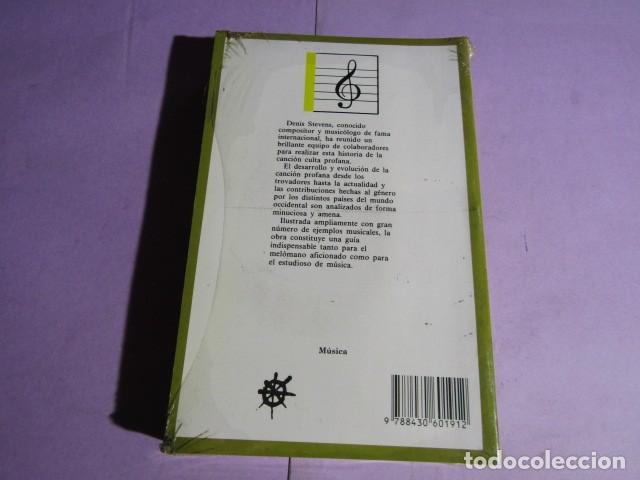 Libros de segunda mano: HISTORIA DE LA CANCI&Oacute;N; STEVENS, Denis - Foto 3
