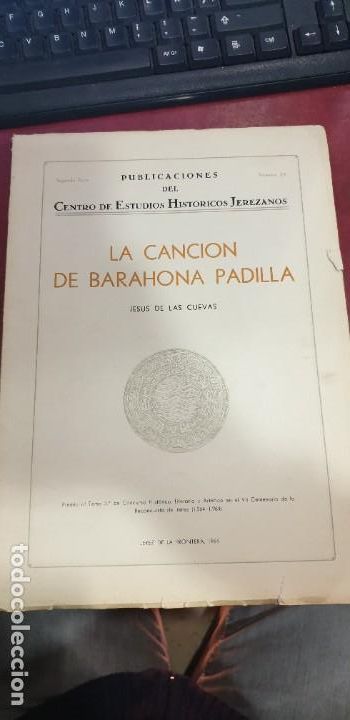 Libros de segunda mano: La cancion de barahona padilla jerez 1964 por jesus de las cuevas 68 pag