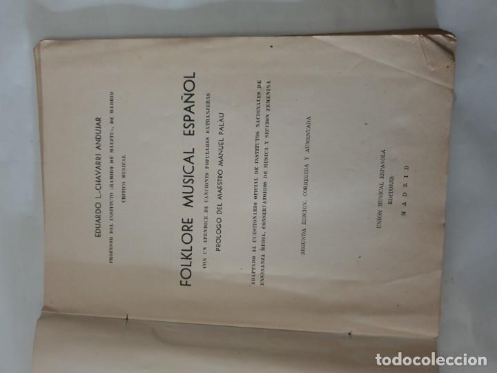 Libros de segunda mano: FOLKLORE MUSICAL ESPA&Ntilde;OL - Foto 2