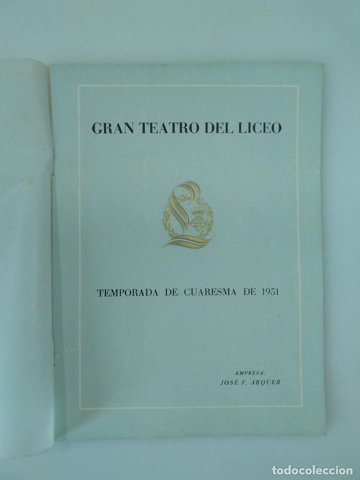 Gebrauchte B&uuml;cher: Gran Teatro Del Liceo / Temporada de Cuaresma de 1951