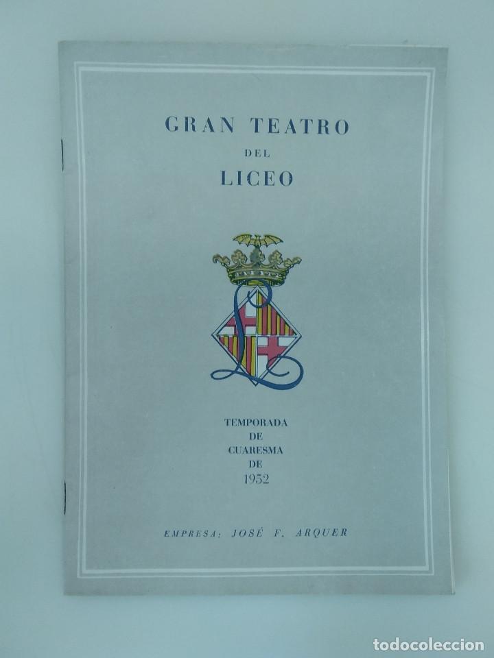 Gebrauchte B&uuml;cher: Gran Teatro Del Liceo / Temporada de Cuaresma de 1952