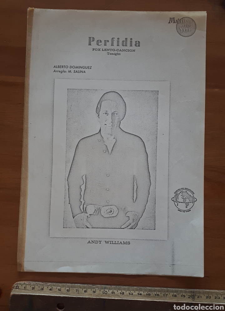 Libros de segunda mano: Partitura Perfidia. A. Dom&iacute;nguez. - Foto 1