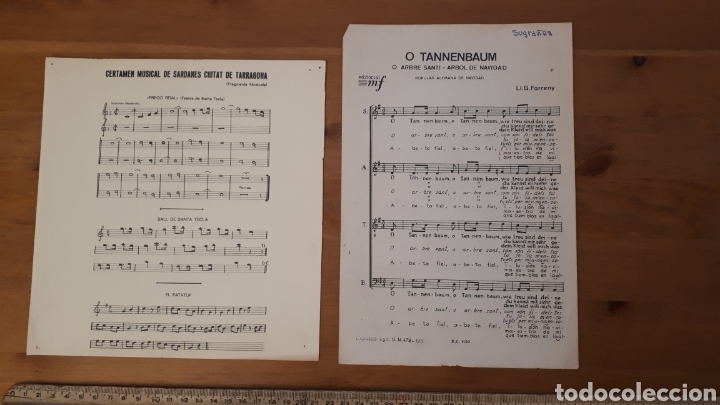 Libri di seconda mano: Partitura Certamen sardanes Tarragona o O Tannenbaum.