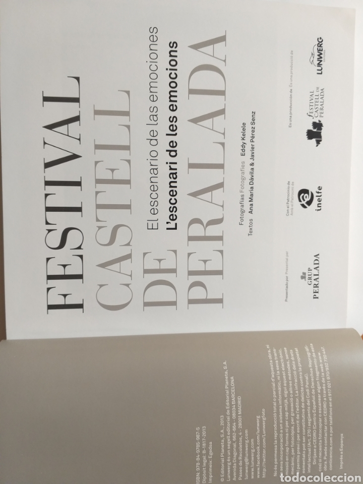 Libros de segunda mano: Festival Castell de Peralada . El escenario de las emociones .2013 . - Foto 10