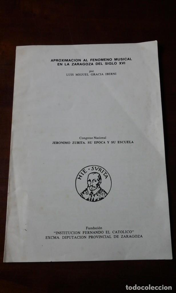 Gebrauchte B&uuml;cher: EL FEN&Oacute;MENO MUSICAL EN LA ZARAGOZA DEL SIGLO XVI. Melchor Robledo y la Escuela Polif&oacute;nica Aragonesa