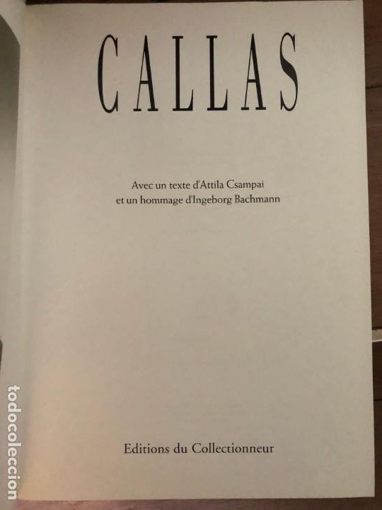 Libros de segunda mano: CALLAS, MARIA CALLAS - Foto 2