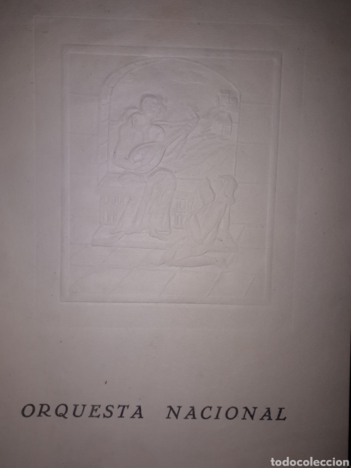 Second hand books: ORQUESTA NACIONAL PALACIO DE LA M&Uacute;SICA 22 DE ENERO DE 1960