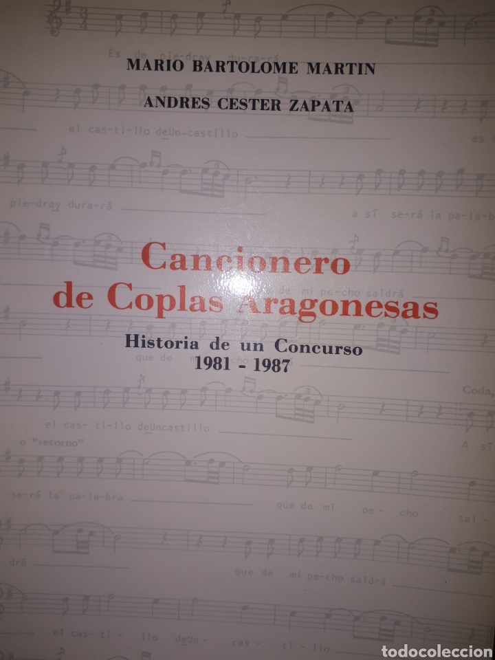 Second hand books: CANCIONERO DE COPLAS ARAGONESAS HISTORIA DE UN CONCURSO 1981 - 1987