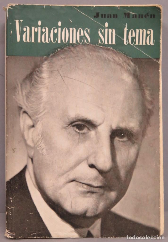 Libros de segunda mano: VARIACIONES SIN TEMA. MANEN - Foto 1