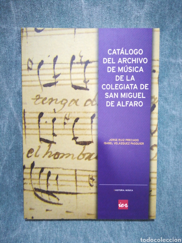 Libros de segunda mano: CAT&Aacute;LOGO DEL ARCHIVO DE M&Uacute;SICA DE LA COLEGIATA DE SAN MIGUEL DE ALFARO - J. R. PRECIADO - IER