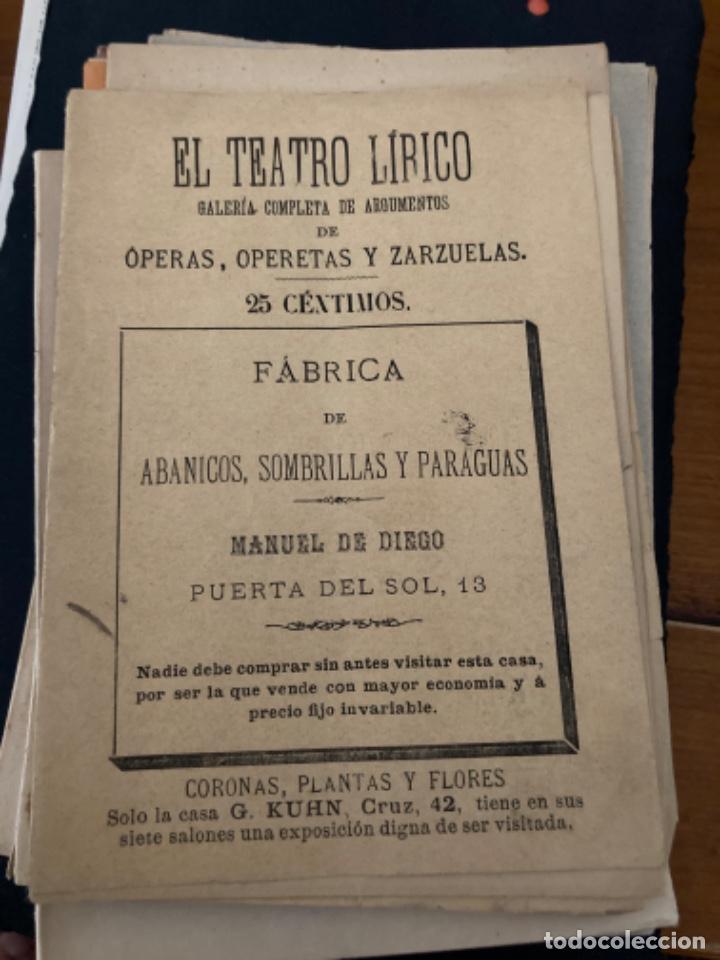 Libros de segunda mano: El teatro l&iacute;rico.Aida.verdi.madrid 1895