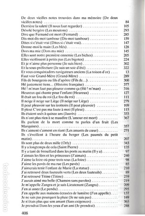 Libros de segunda mano: Oeuvre int&eacute;grale / Jacques Brel - Foto 7