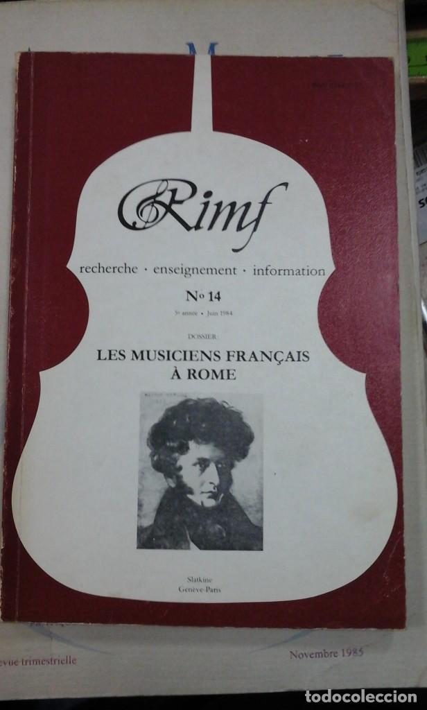 Libros de segunda mano: LES MUSICIENS FRAN&Ccedil;AIS A ROME. Dossier de la Revue Internationale de Musique Fran&ccedil;aise n&ordm; 14 (G&eacute;neve